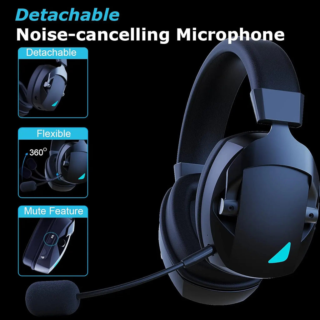 NNEOBA 2.4GHz Wireless Gaming Headset